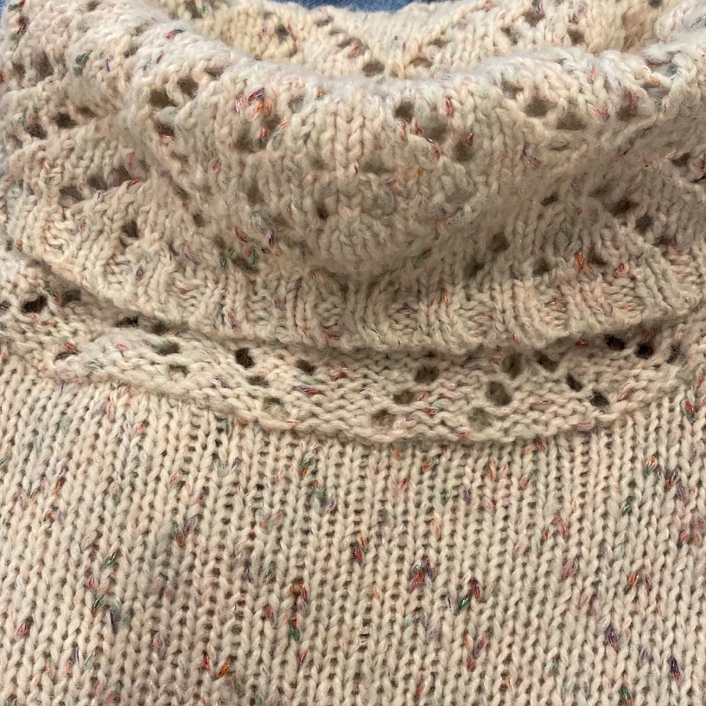 ANTHROPOLOGY KIMCHI & BLUE GORGEOUS COWL NECK SWEATER WITH DETAILS - Picture 4 of 16